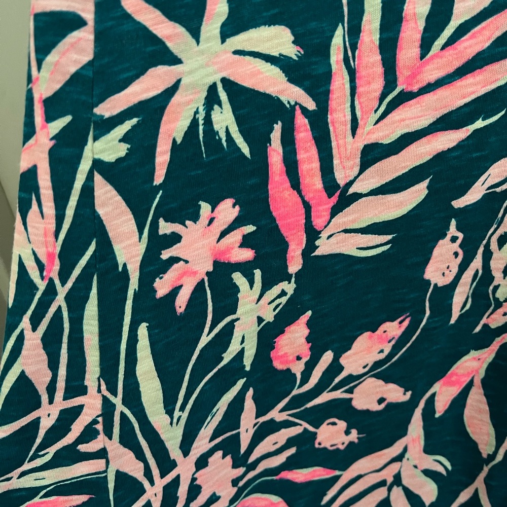 Lily Pulitzer long maxi dress with double slit.